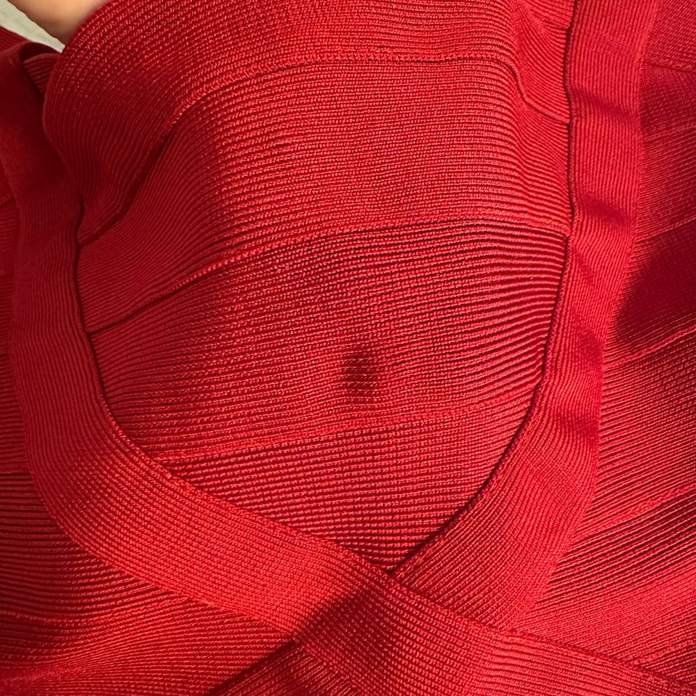 Herve Leger red minidress - Picture 12 of 13